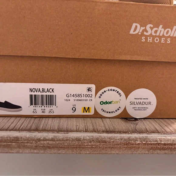 Dr. Scholl's Black Nova  Textured Slip-On Sneakers - Picture 4 of 4